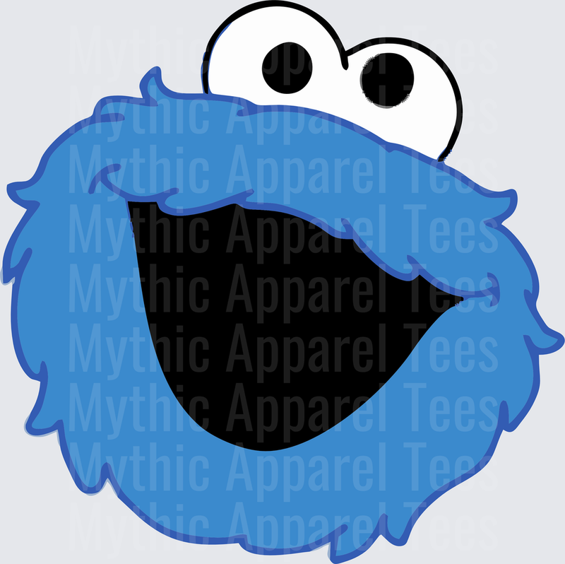Sesame Street Cookie Monster Big Mouth Face Close-Up