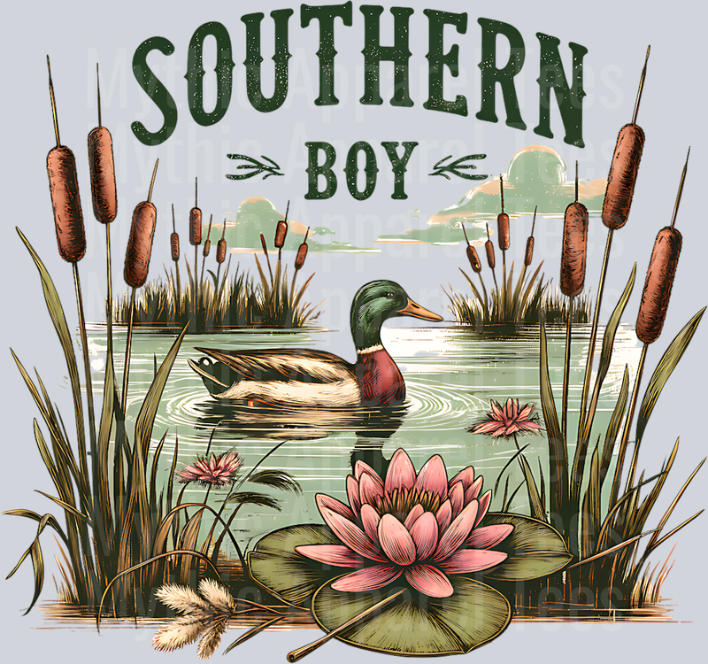 southern boy ducks Duck Flower DTF Southern Transfers