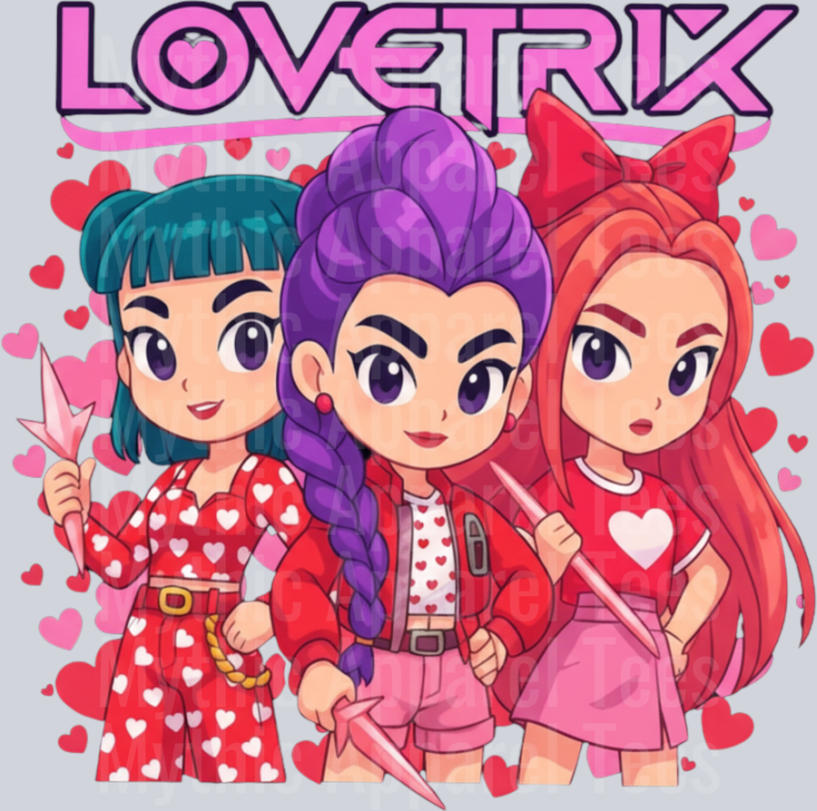 K-Pop Demon Hunters HUNTERX Valentines Day Transfers