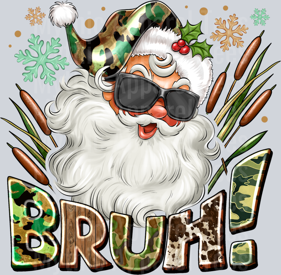 Bruh Santa Camo Country