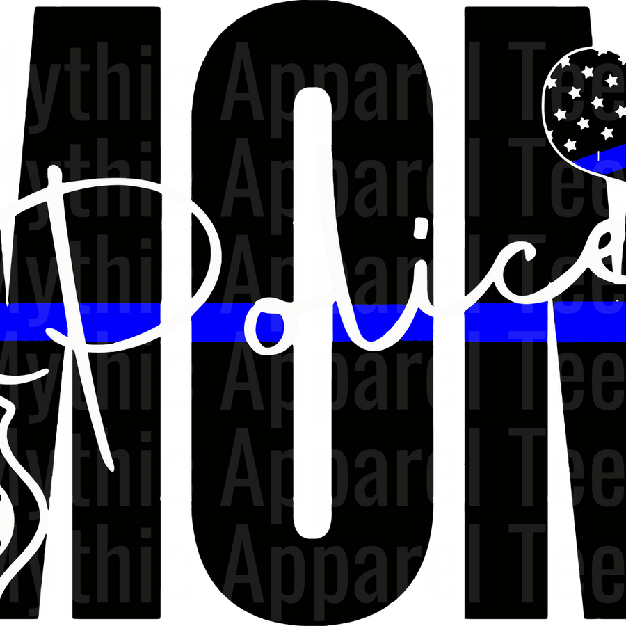 Police Officer Blue Line Back The Blue Transfers