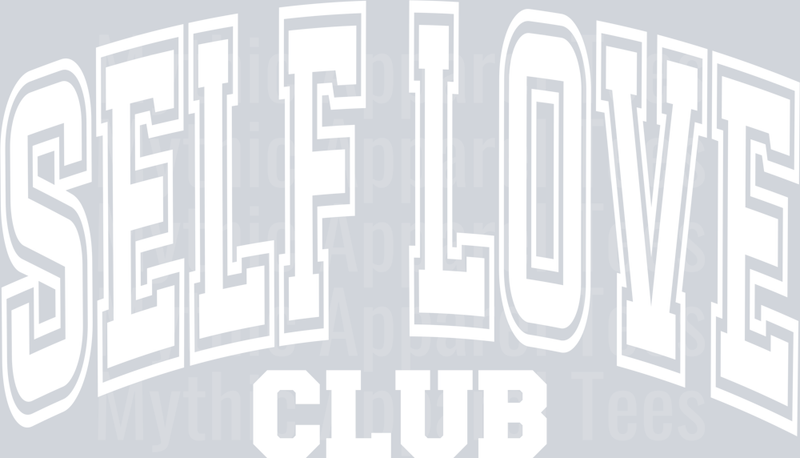 Self Love Club White Varsity Letters