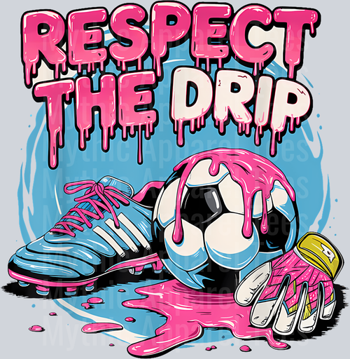 Soccer Ice Cream Sprinkles Theme Youth Respect The Drip DTF Soccer Transfers