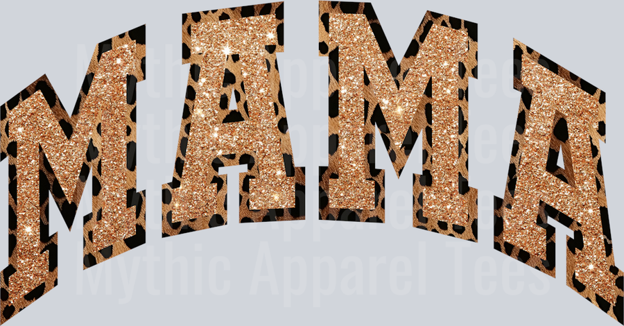 mama 05 Gold Clitter DTF MOM Transfers