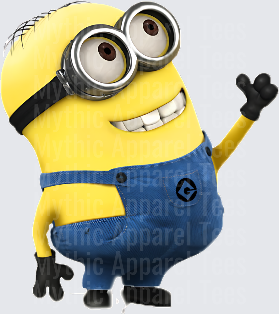 Minnions Dave Two-Eyed Waving Gru Logo Overalls