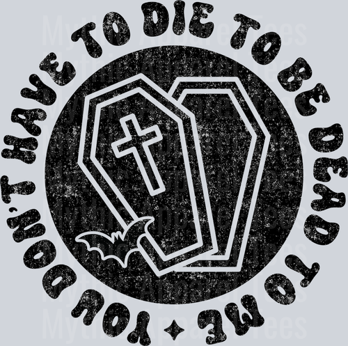 Distressed You Dont Have To Die Pocket