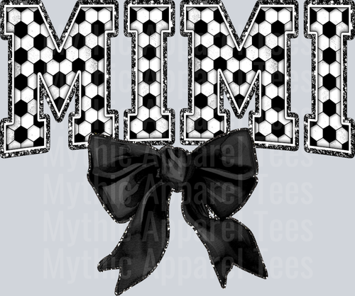 Soccer Mimi With Bow School Spirit & Sports