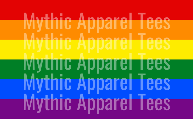 Gay Pride Flag basic style no fluff LGBTQ+ Transfer