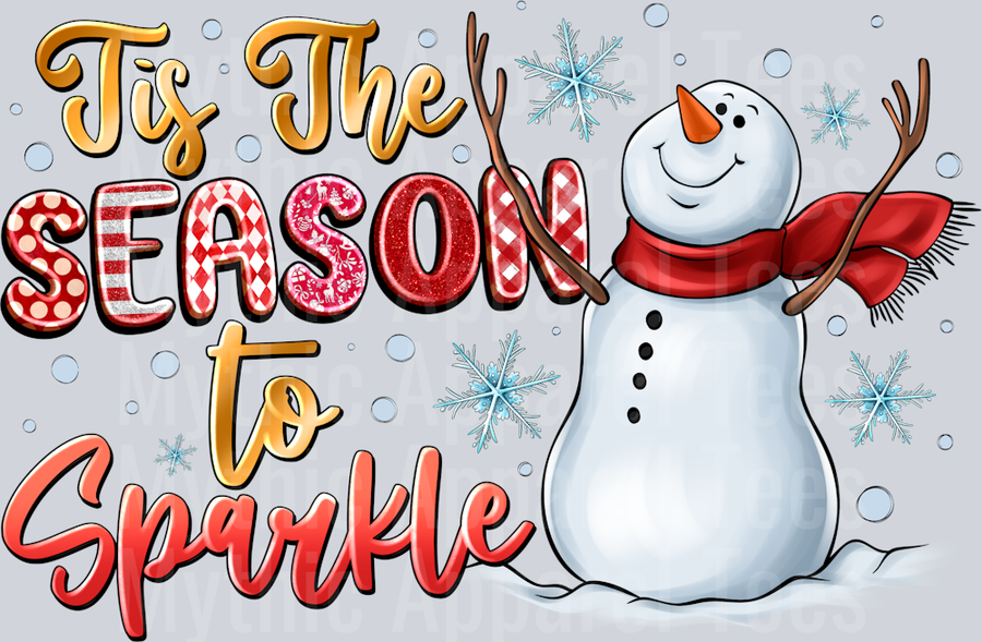 tis the season to sparkle Christmas Winter Season