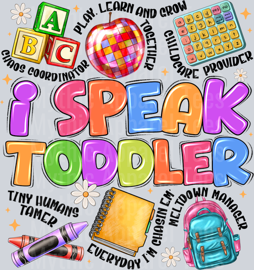 i speak toddler