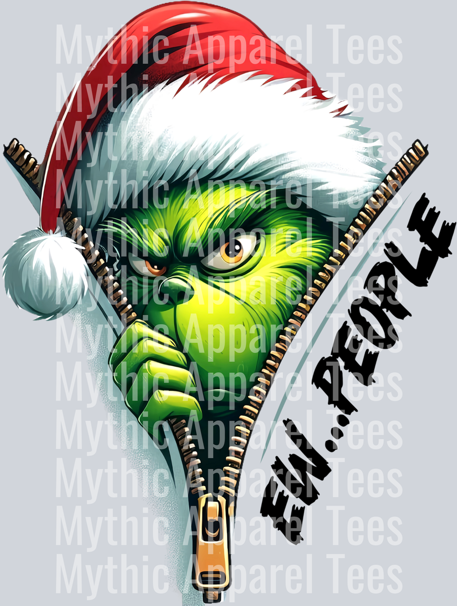 Ew.... People Grinch in santa hat