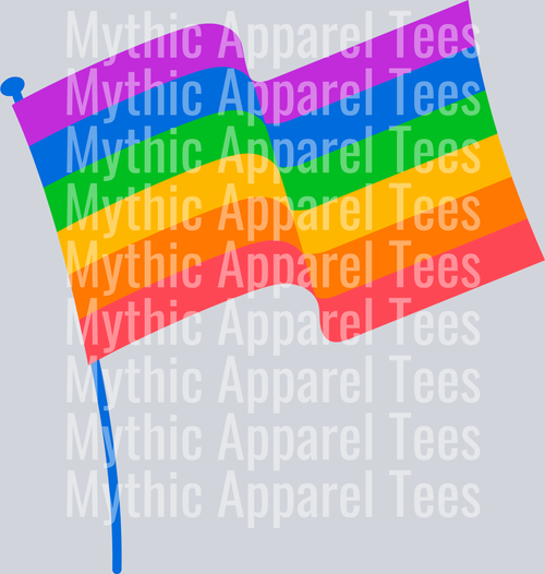 Pride Flag Rainbow colors LGBTQ+ Transfer