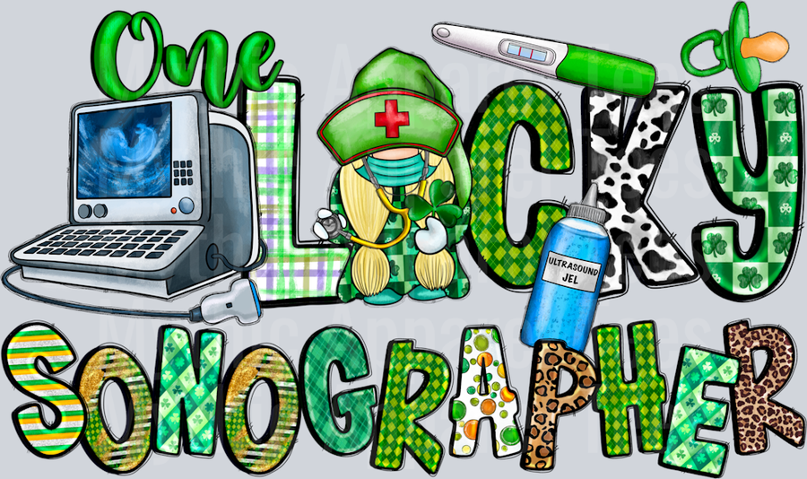 One lucky Sonographer St Patrick's Day Nurse