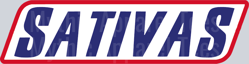 Snickers SATIVAS weed plant DTF Weed Transfers
