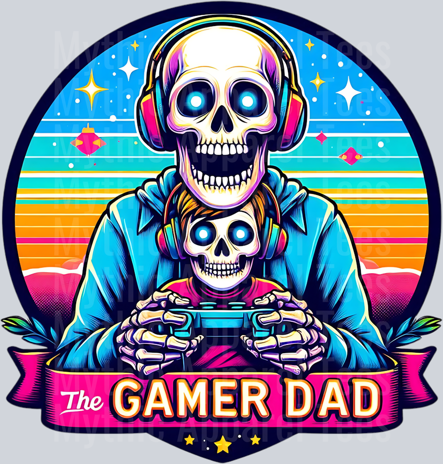 Gamer Dad DTF Dad Transfers