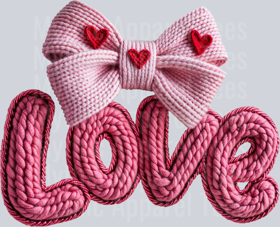LOVE Faux Yarn Valentines Day