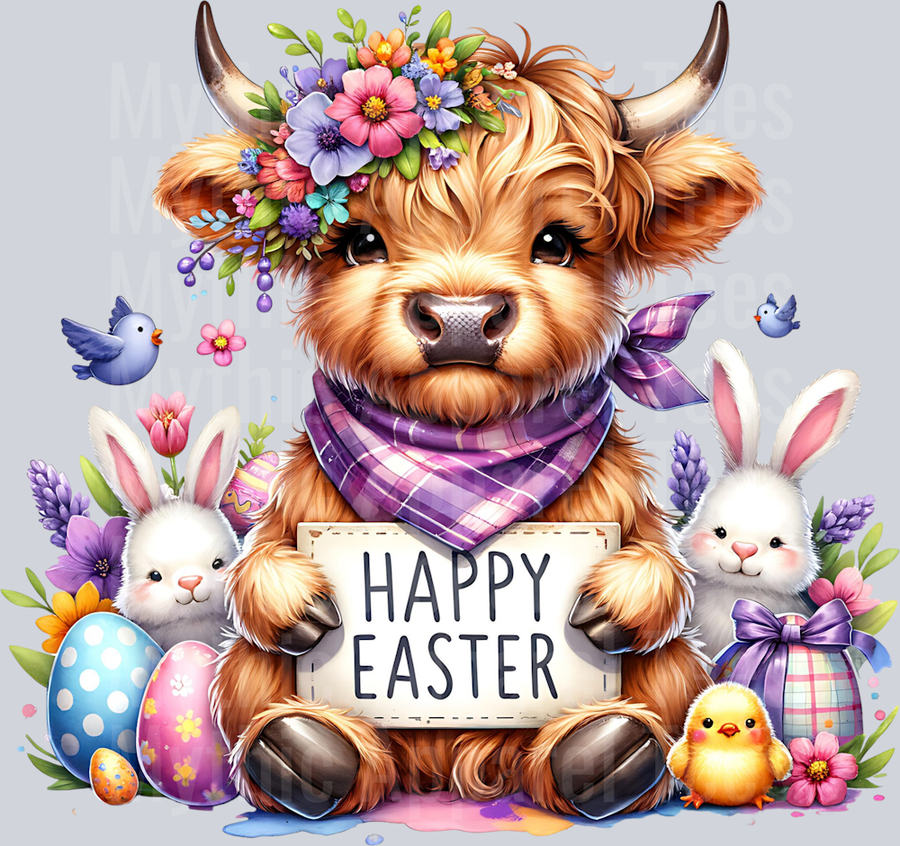 Easter Highland Cow