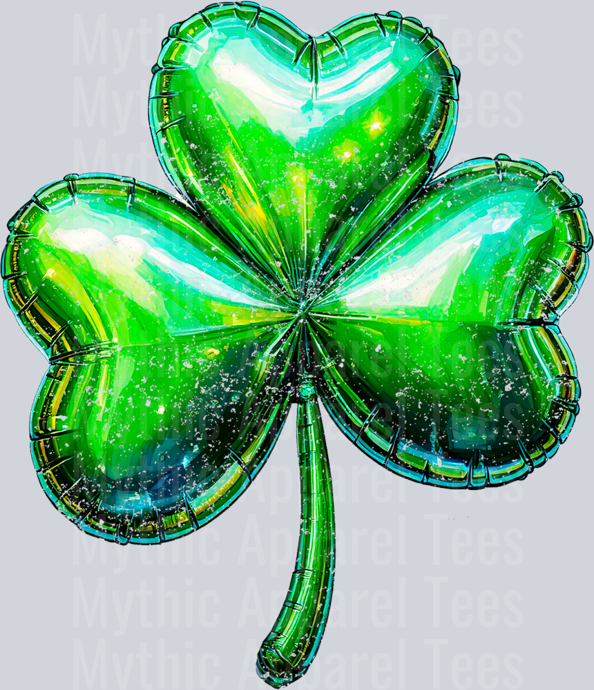 Shamrock Balloon Shiny Green St Patrick's Day