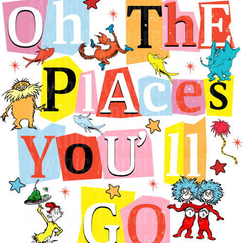 Dr Suess DTF Transfer