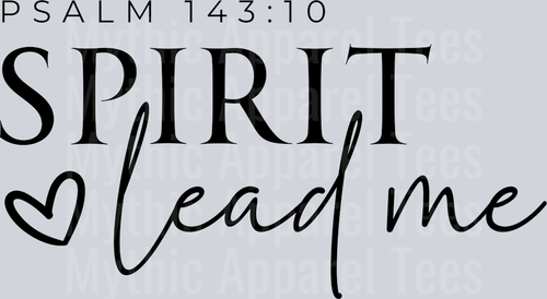 Spirit Lead Me DTF Religious Transfers