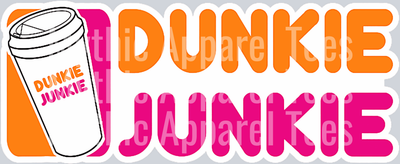 Dunkie Junkie DTF Coffee Transfers