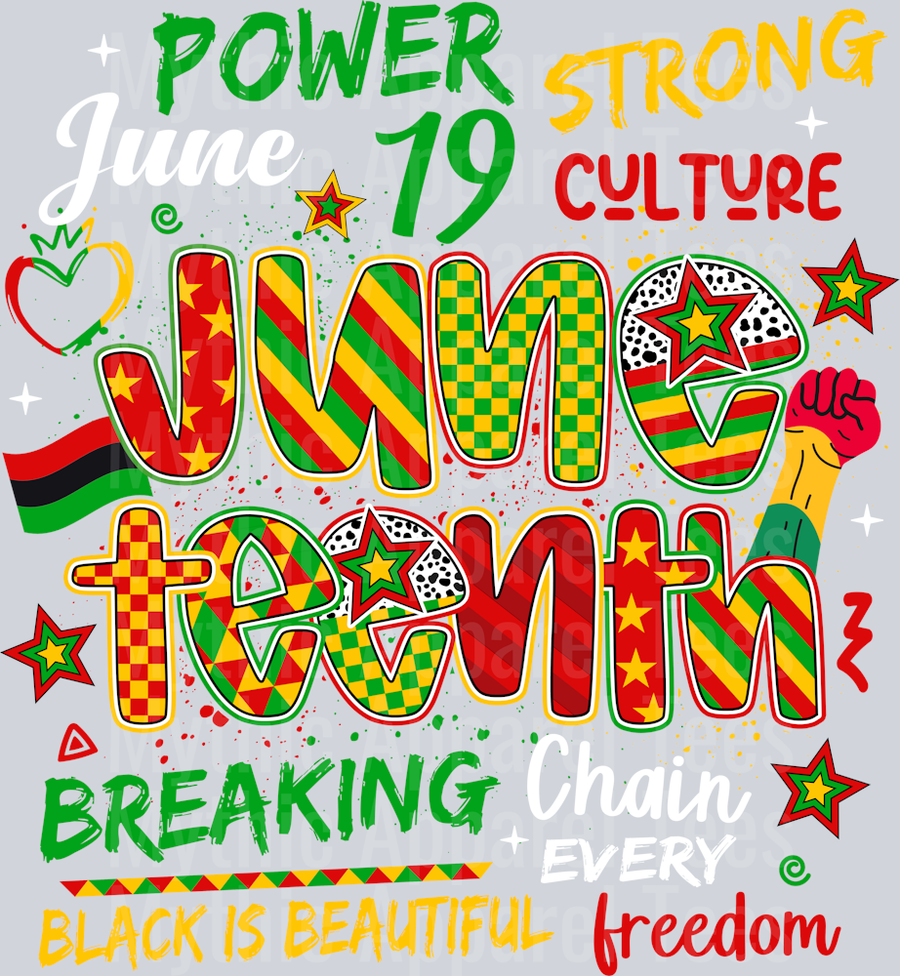 Power Strong Culture Juneteenth DTF Juneteenth Transfers