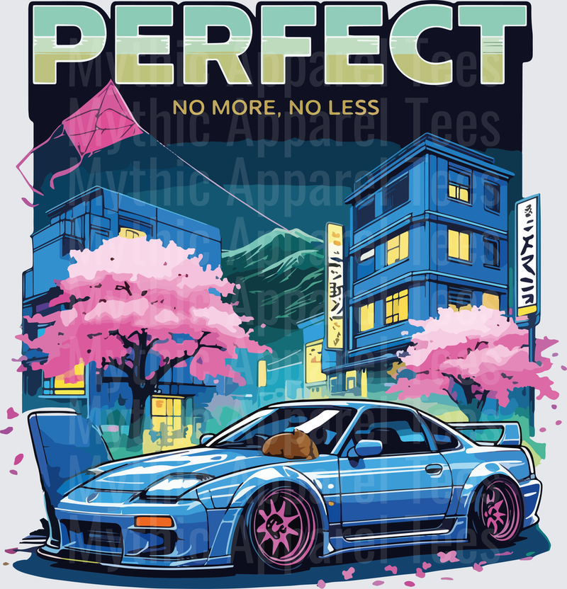 Drifting and Muscle Cars Perfect No More No Less JDM Nissan 240SX Cherry Blossom Night Scene
