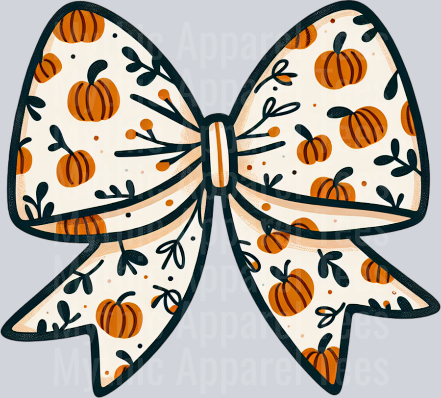 PUMPKIN BOW FALL CLIPART