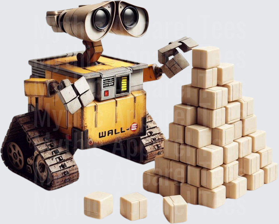 WALL-E Robot Stacking Compressed Cube Pyramid Pixar Character Design