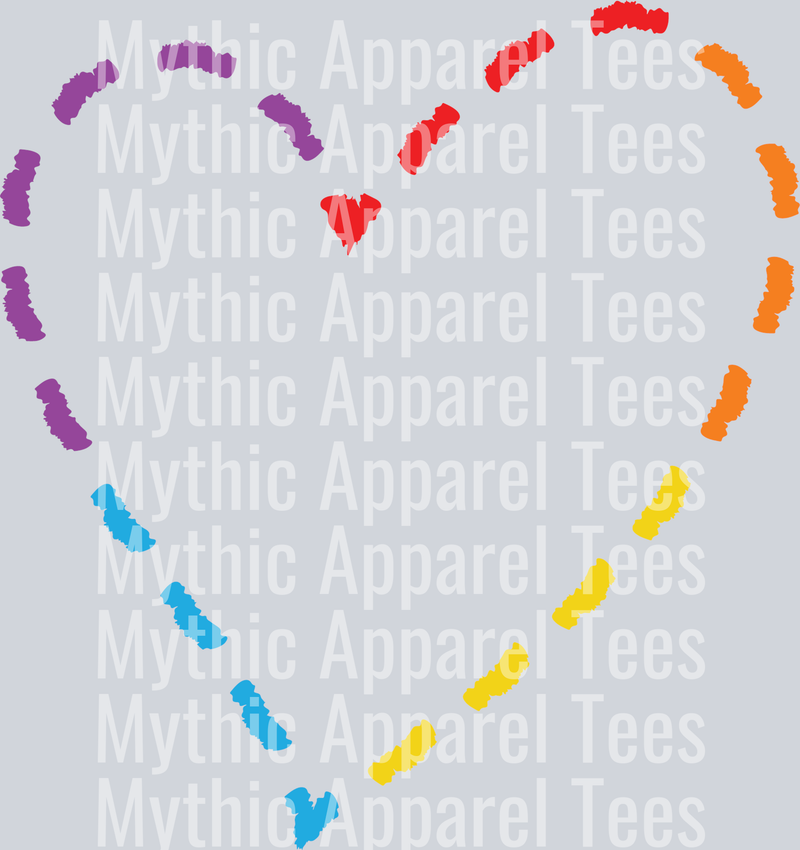 Rainbow dash heart LGBTQ+ Transfer
