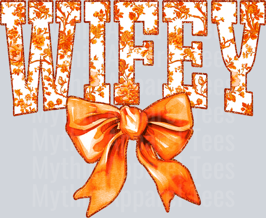 Orange Toile Wifey