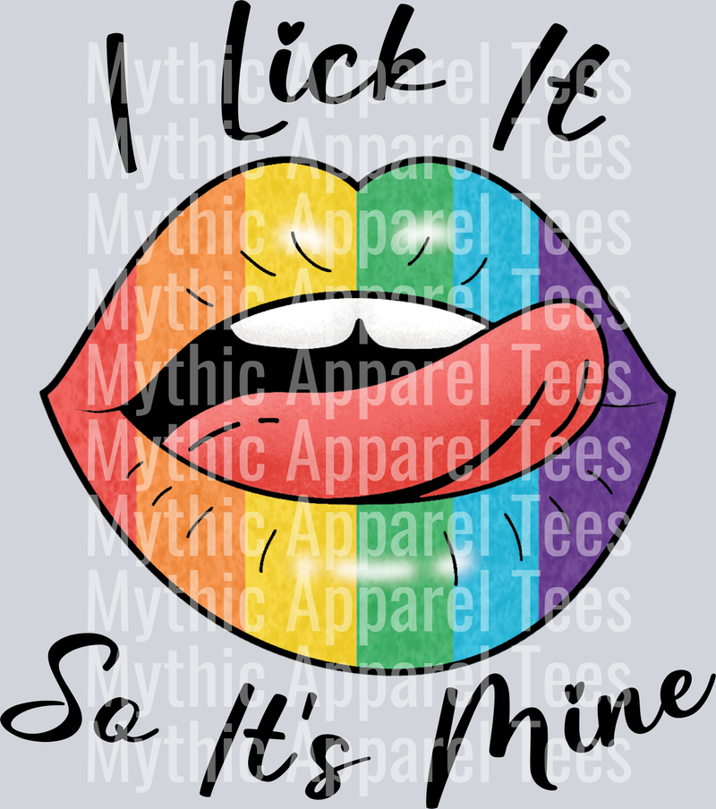 I lick it so its mine, tongue with lips LGBTQ+ Transfer