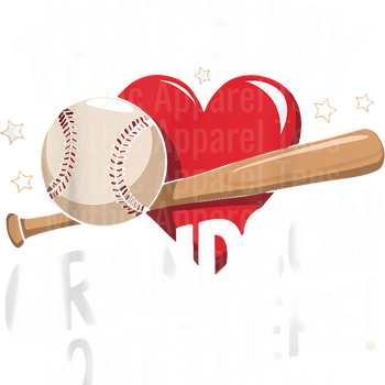 Grandma Grandpa Grandparents Baseball DTF Transfer