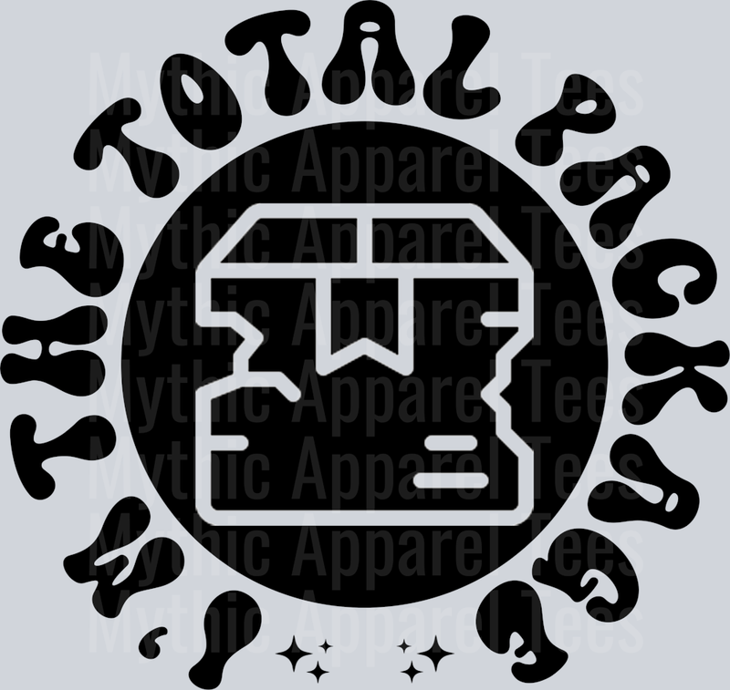 Im The Total Package Pocket Pocket Funny Wavy Retro Words Black