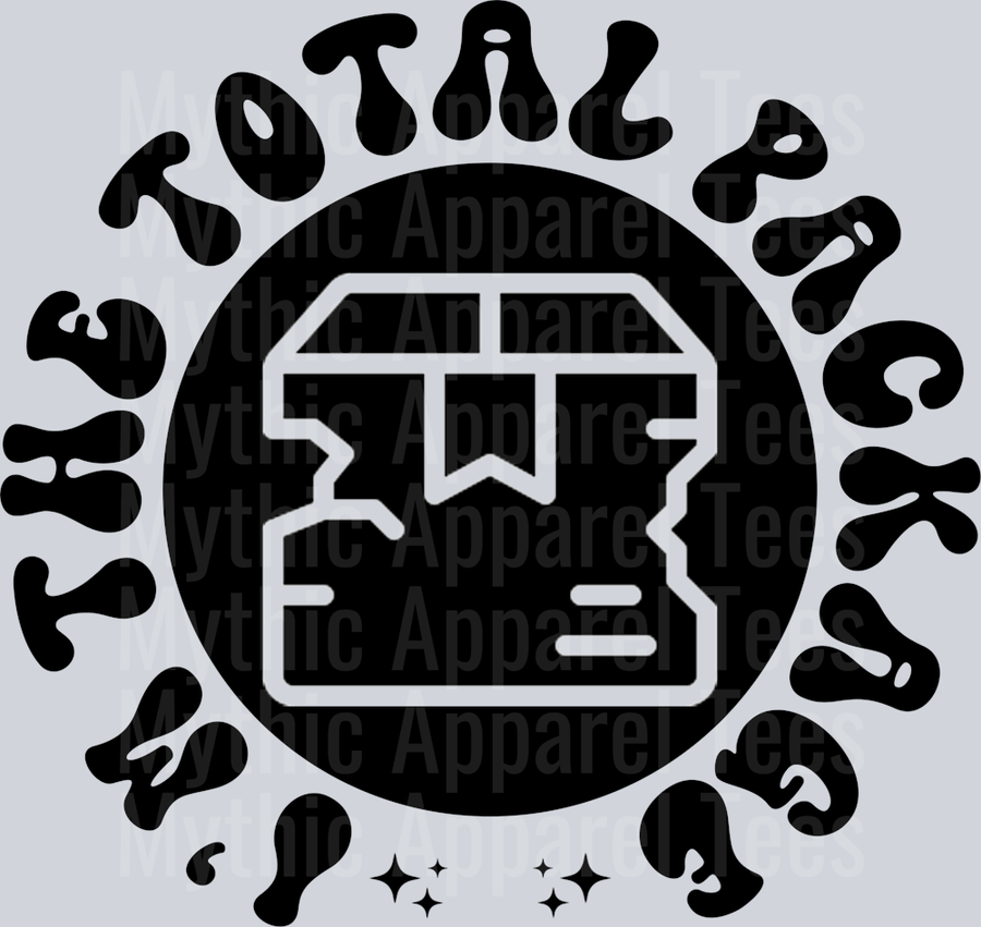Im The Total Package Pocket Pocket Funny Wavy Retro Words Black