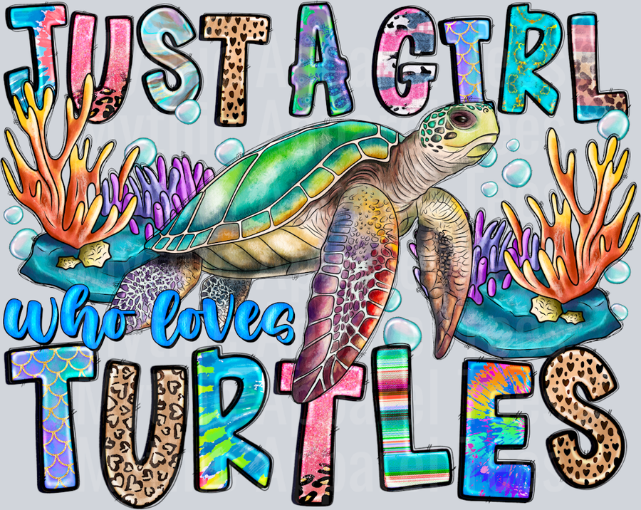 Just A Girl Who Loves Sea Turtles Summer