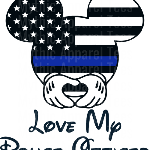 Police Officer Blue Line Back The Blue Transfers