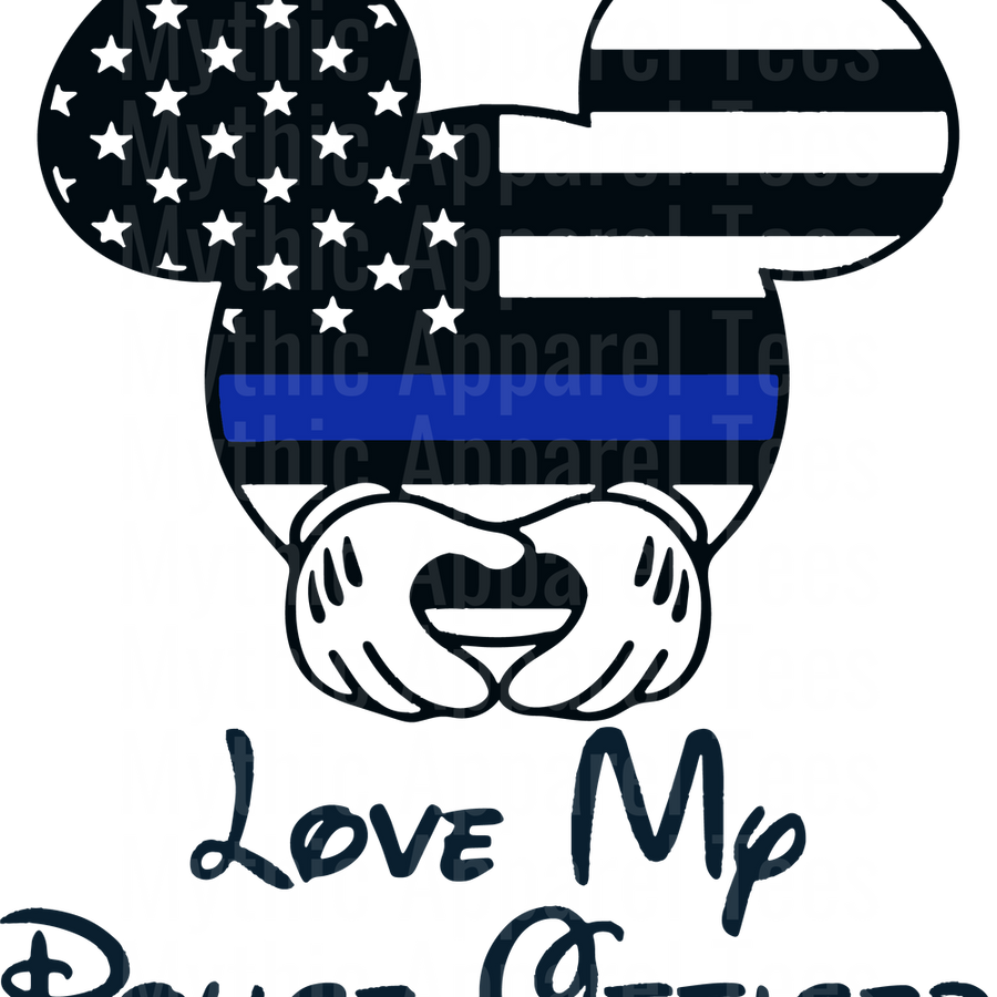 Police Officer Blue Line Back The Blue Transfers