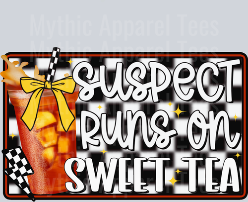 Suspect runs on sweet tea DTF Suspect Transfers