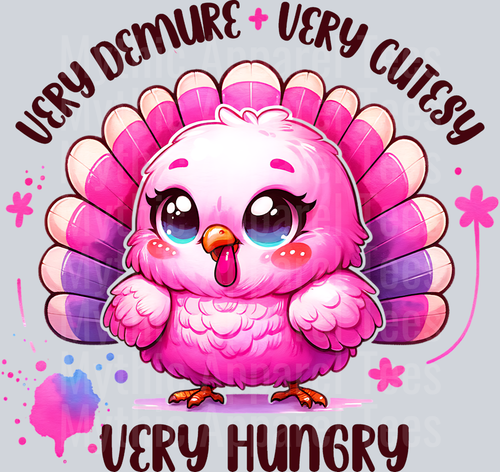 VERY DEMURE VERY CUTESY VERY HUNGRY PNG