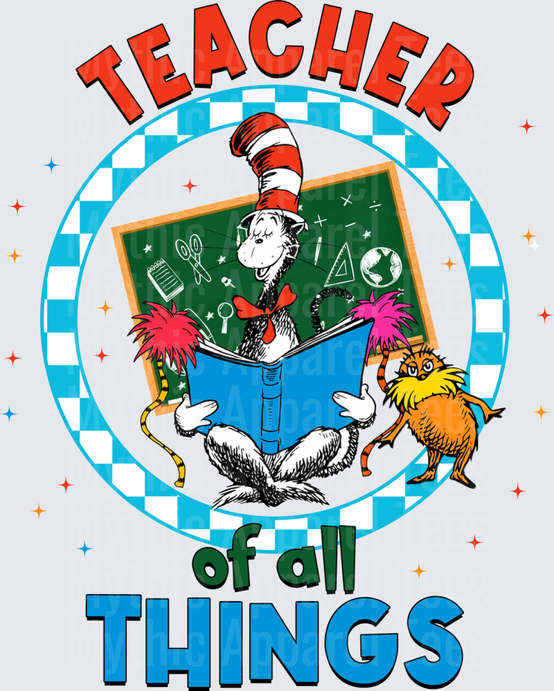 DR Seuss Cat in the Hat Teacher of All Things with Lorax