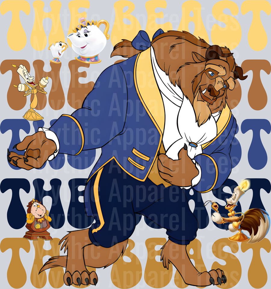 The Beast Beauty and the Beast DTF Disney Transfers