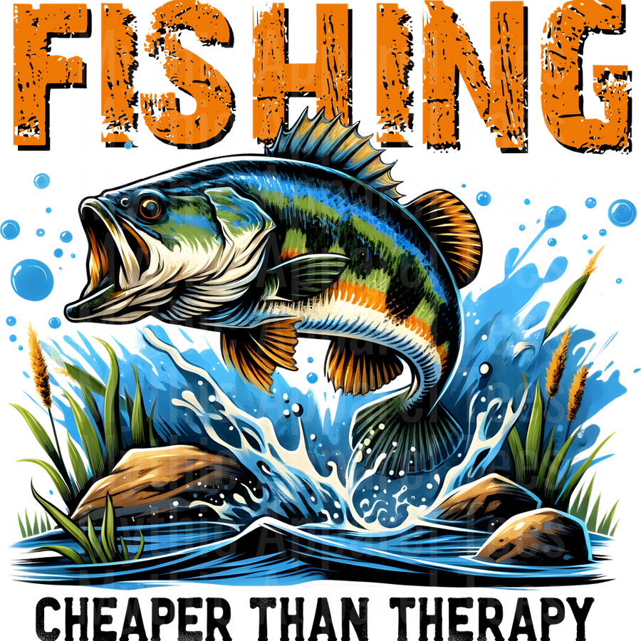 Fishing DTF Transfer