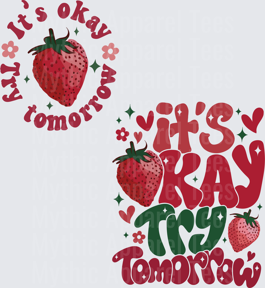 Strawberry Shortcake It's Okay Try Tomorrow Retro Groovy
