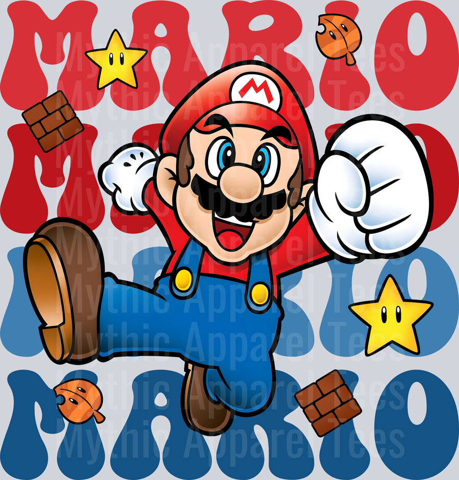 Mario Brothers DTF Disney Transfers