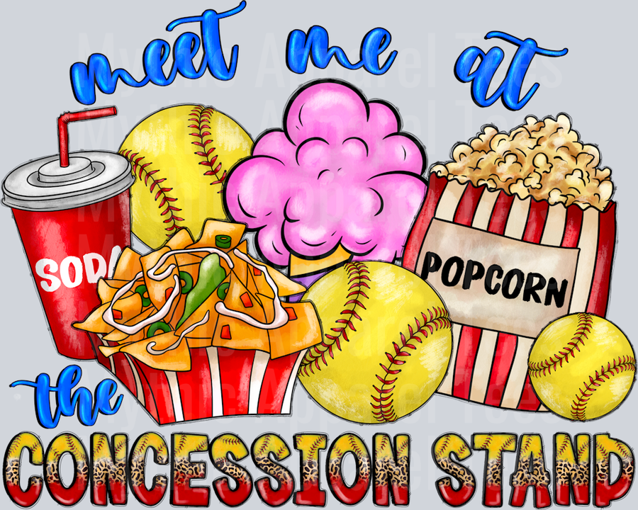 Meet Me At The Concession Stand Softball