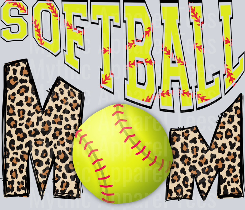 Softball Mom DTF Softball Transfers