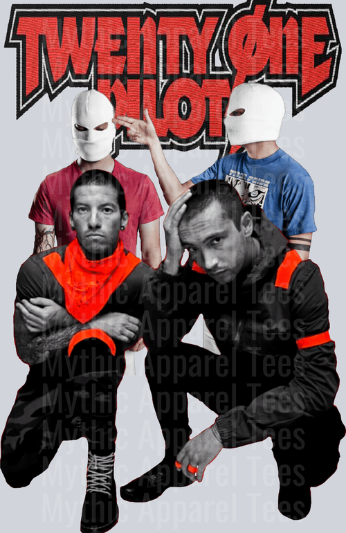 Twenty One Pilots DTF Pop Culture Transfers