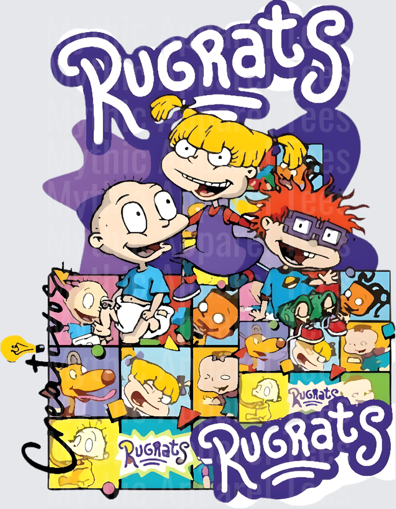 Rug Rats Tommy Angelica Chuckie Character Collage Group
