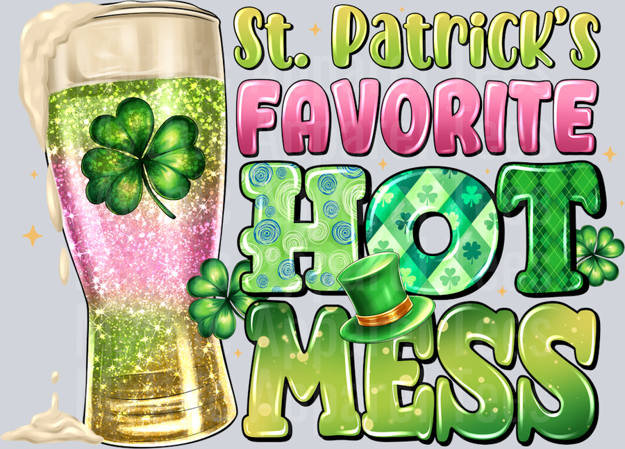St Patrick's Day Favorite Hot Mess Drinking